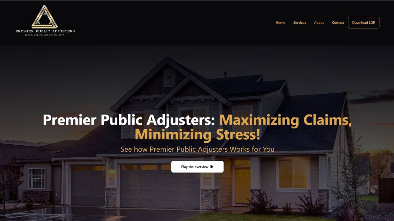 Premier Public Adjusters Project