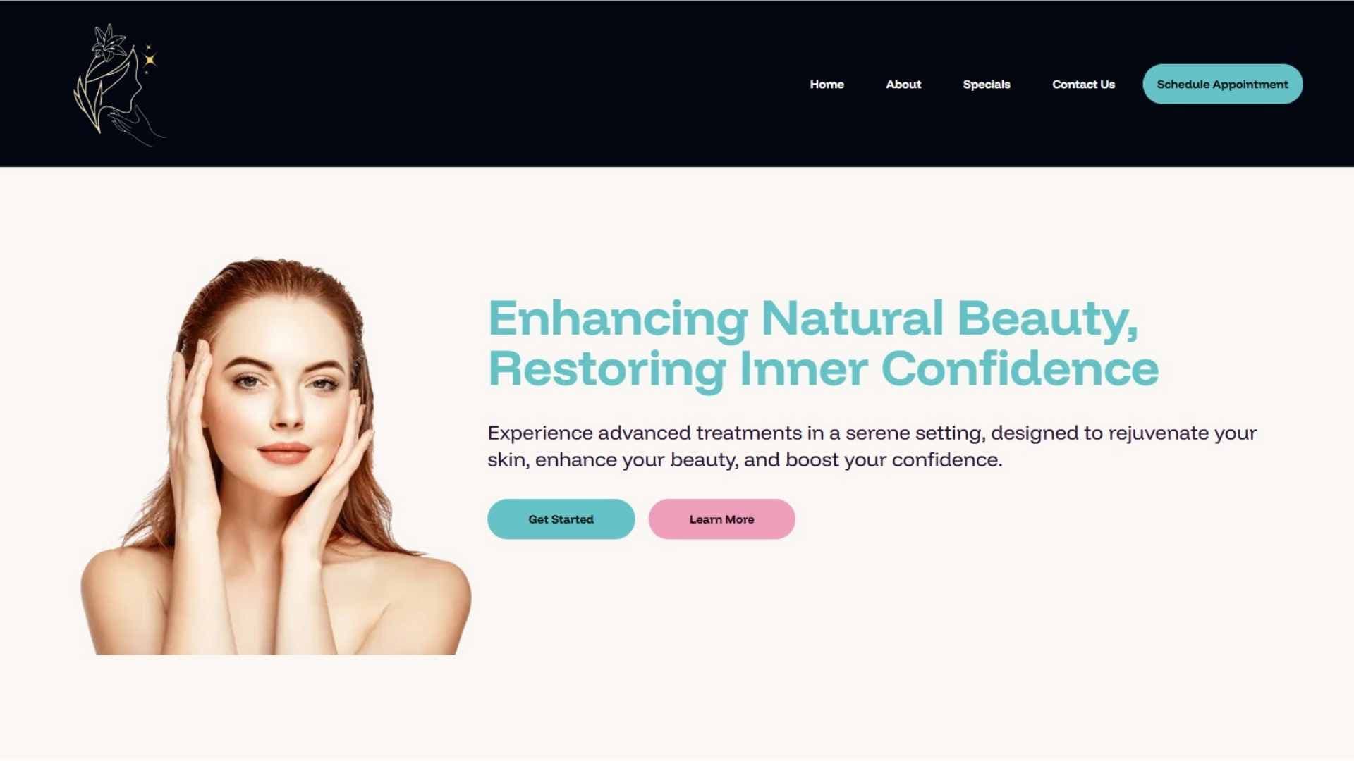 Brilliance Skin website