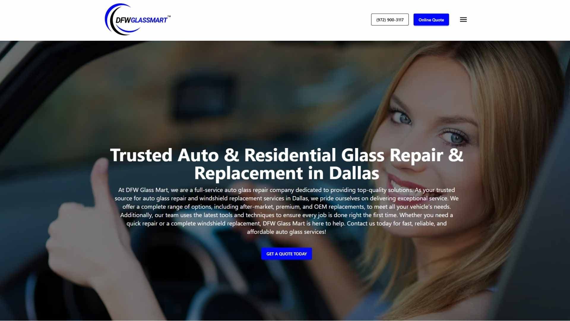 DFW Glass Mart website