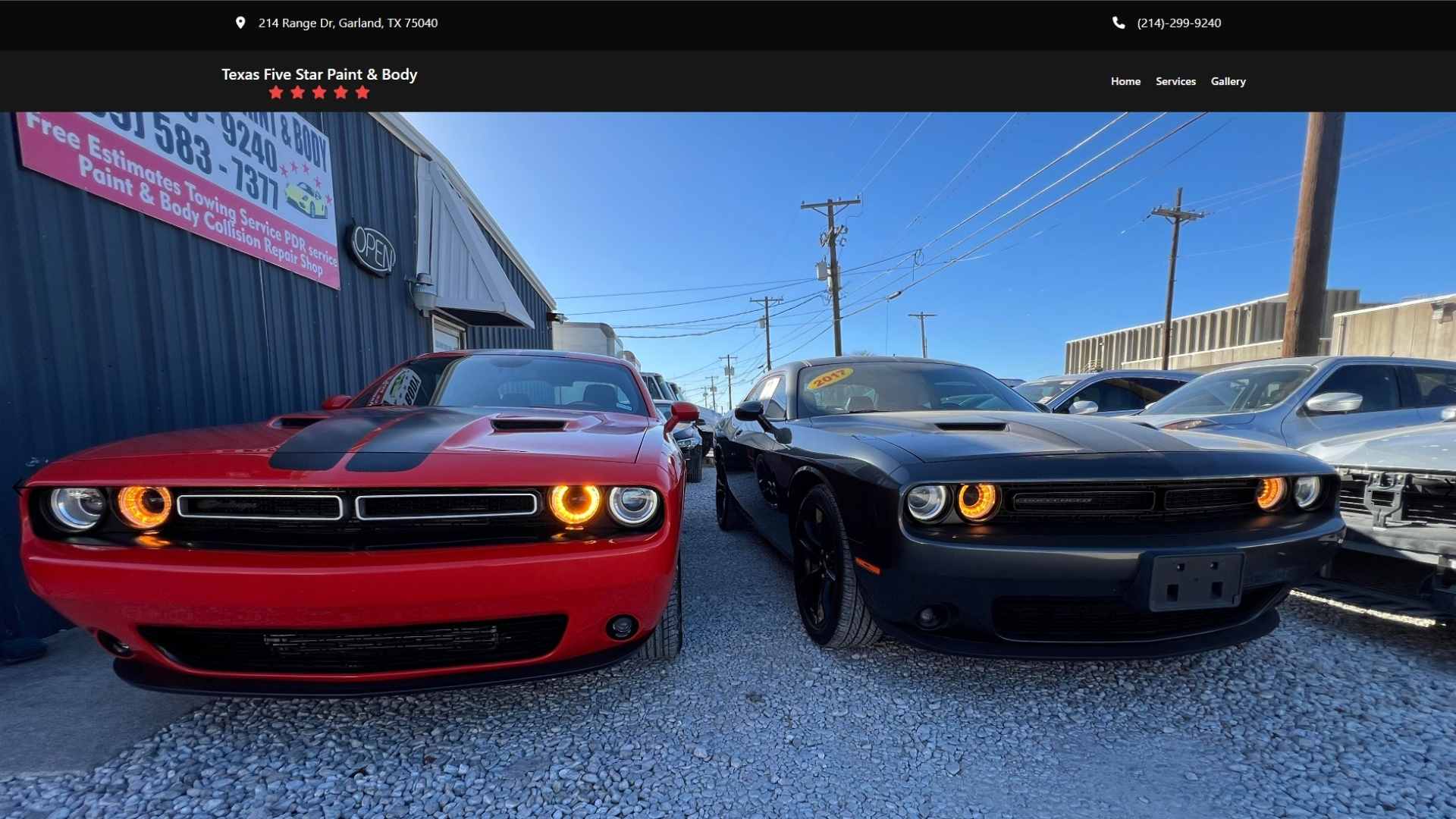 Texas Five Star Paint & Body website