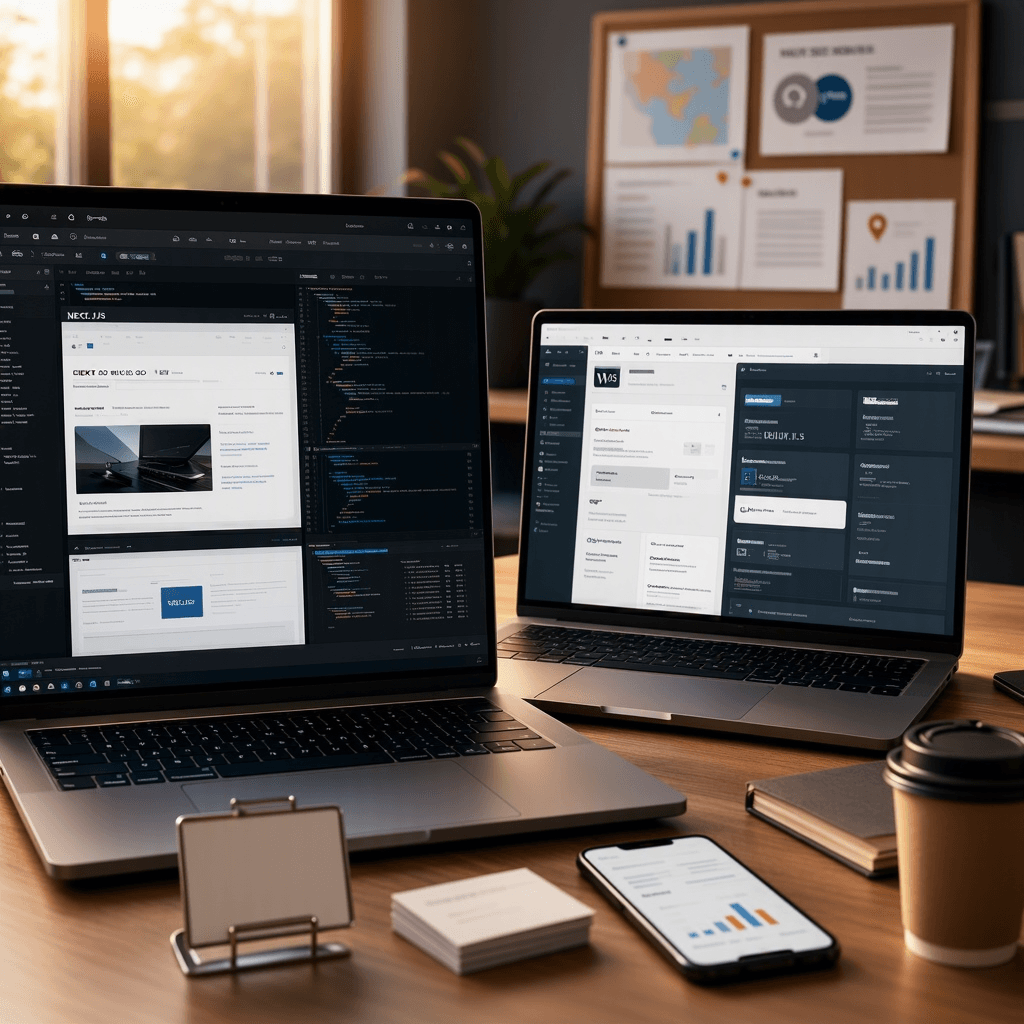 What is the Difference Between NEXT.JS website and WordPress